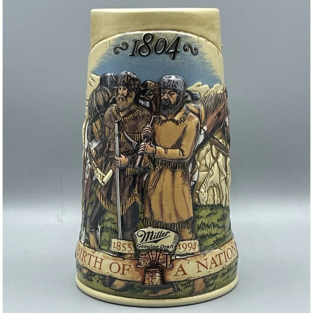 Beer Stein Tankard Miller Birth Of A Nation 4th Release Lewis & Clark Numbered